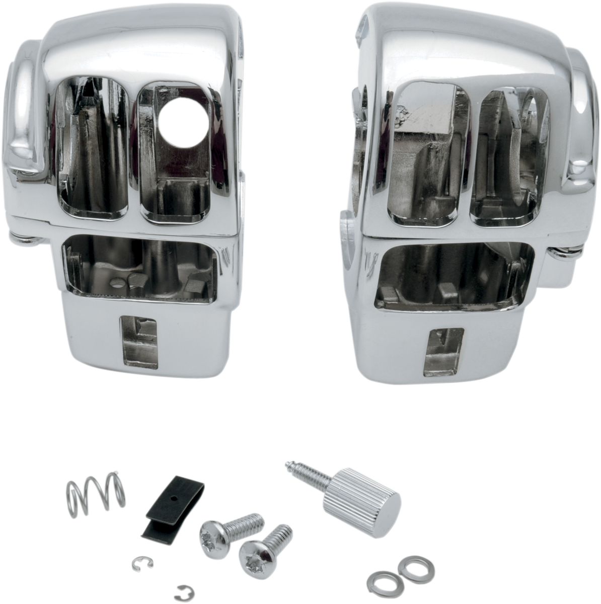 Handlebar Switch Housing Kit - Radio - Chrome