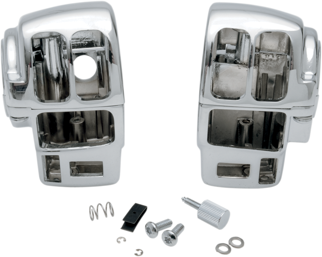 Handlebar Switch Housing Kit - Radio/Cruise - Chrome