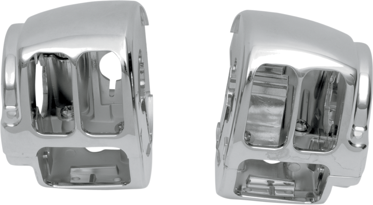 Handlebar Switch Housing Kit - Left - Upper - Chrome
