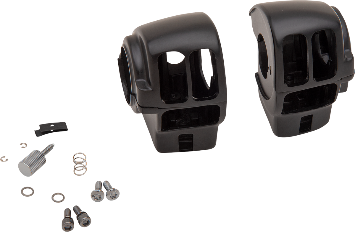 Handlebar Switch Housing Kit - Radio - Matte Black