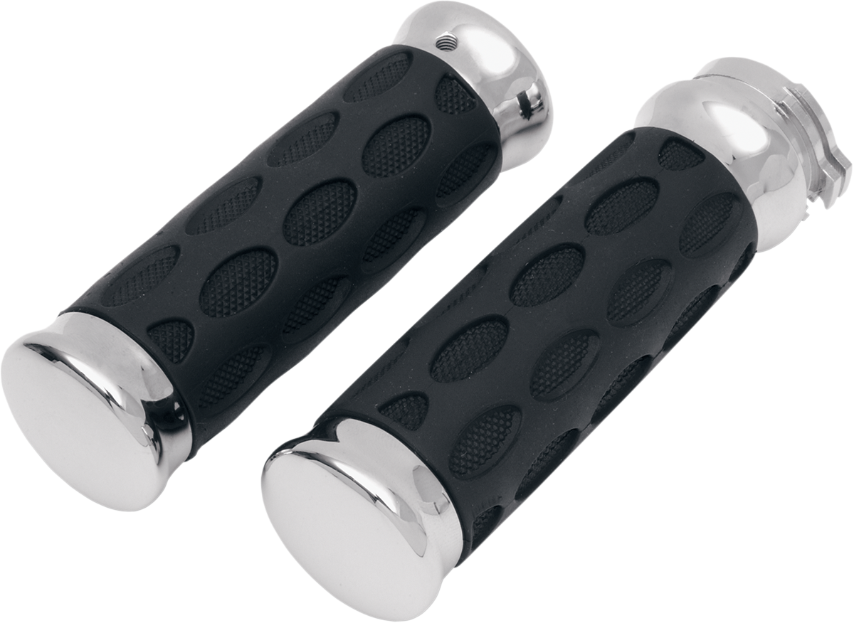 Custom Rubber Grips - Hotop - Chrome/Rubber