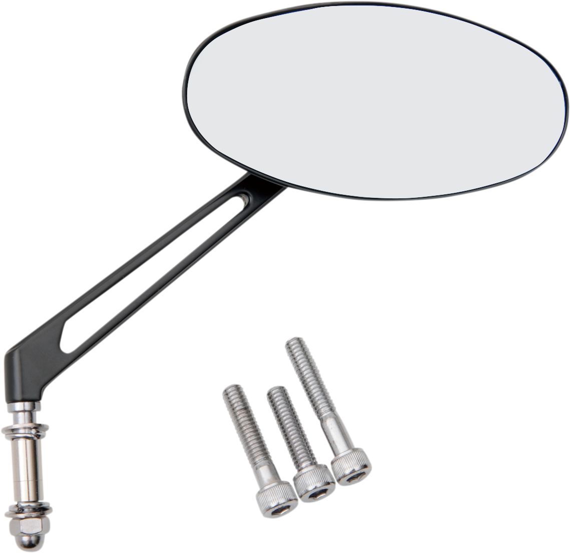 Mirror - Stealth I - Side View - Oval - Black