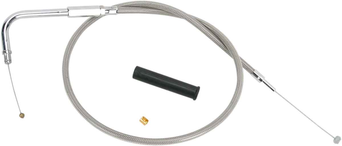 Stainless Braided Throttle Cable - 26-1/2"
