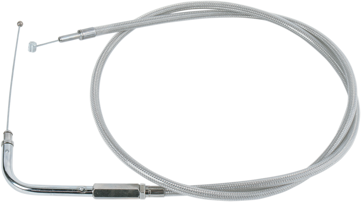 Stainless Braided Throttle Cable - 30"