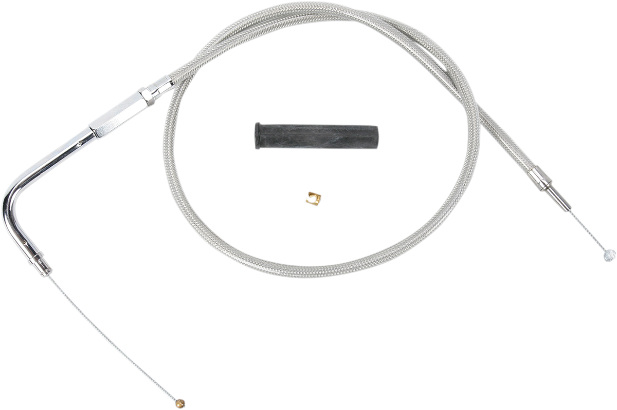 Stainless Braided Throttle Cable - 36-3/4"