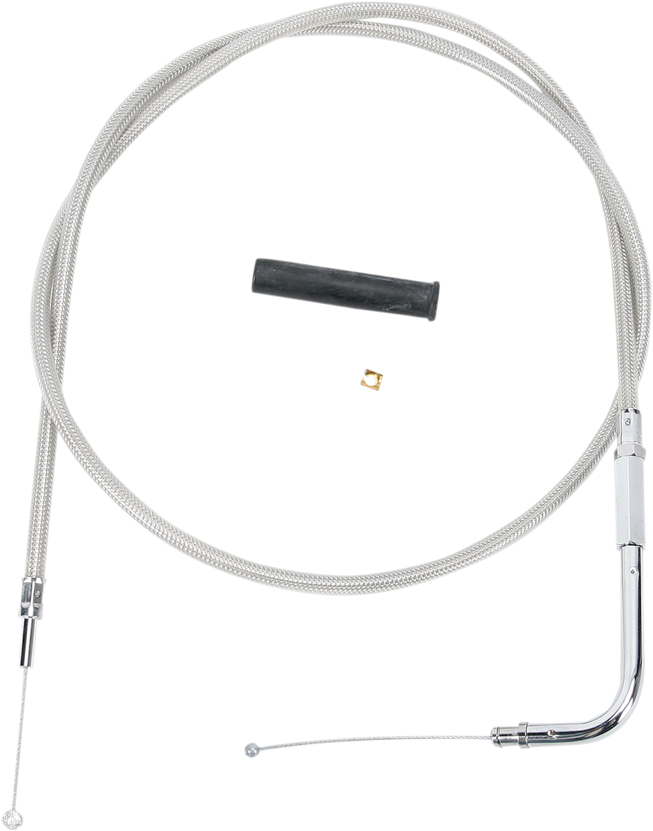 Stainless Braided Throttle Cable - 48-1/2"