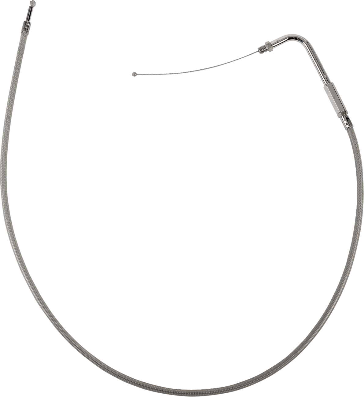Stainless Braided Throttle Cable - 32-1/2"