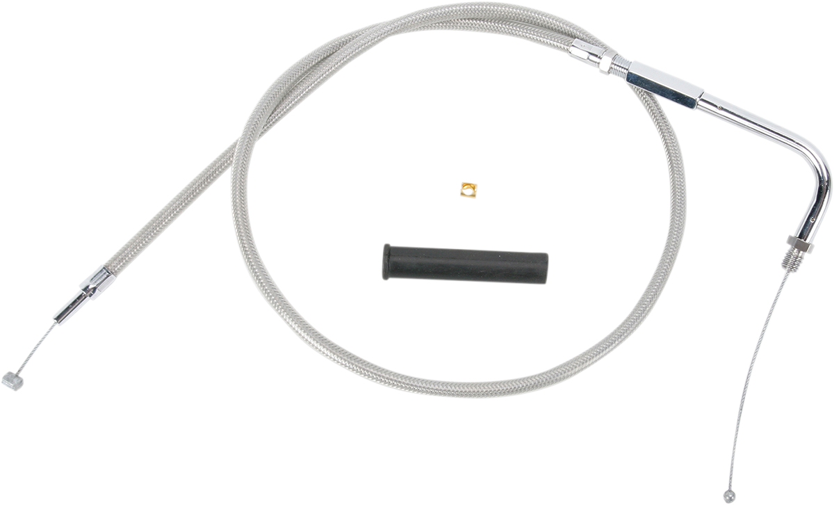 Stainless Braided Throttle Cable - 36-1/2"