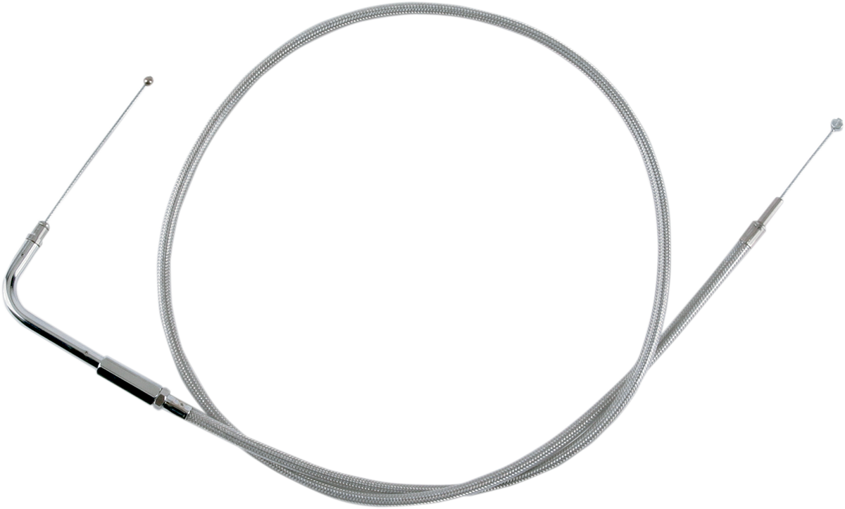 Stainless Braided Throttle Cable - 42-1/2"