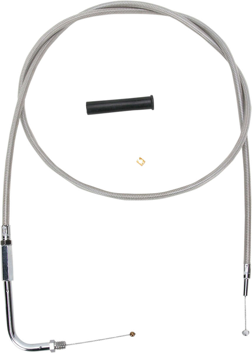 Stainless Braided Throttle Cable - 48"