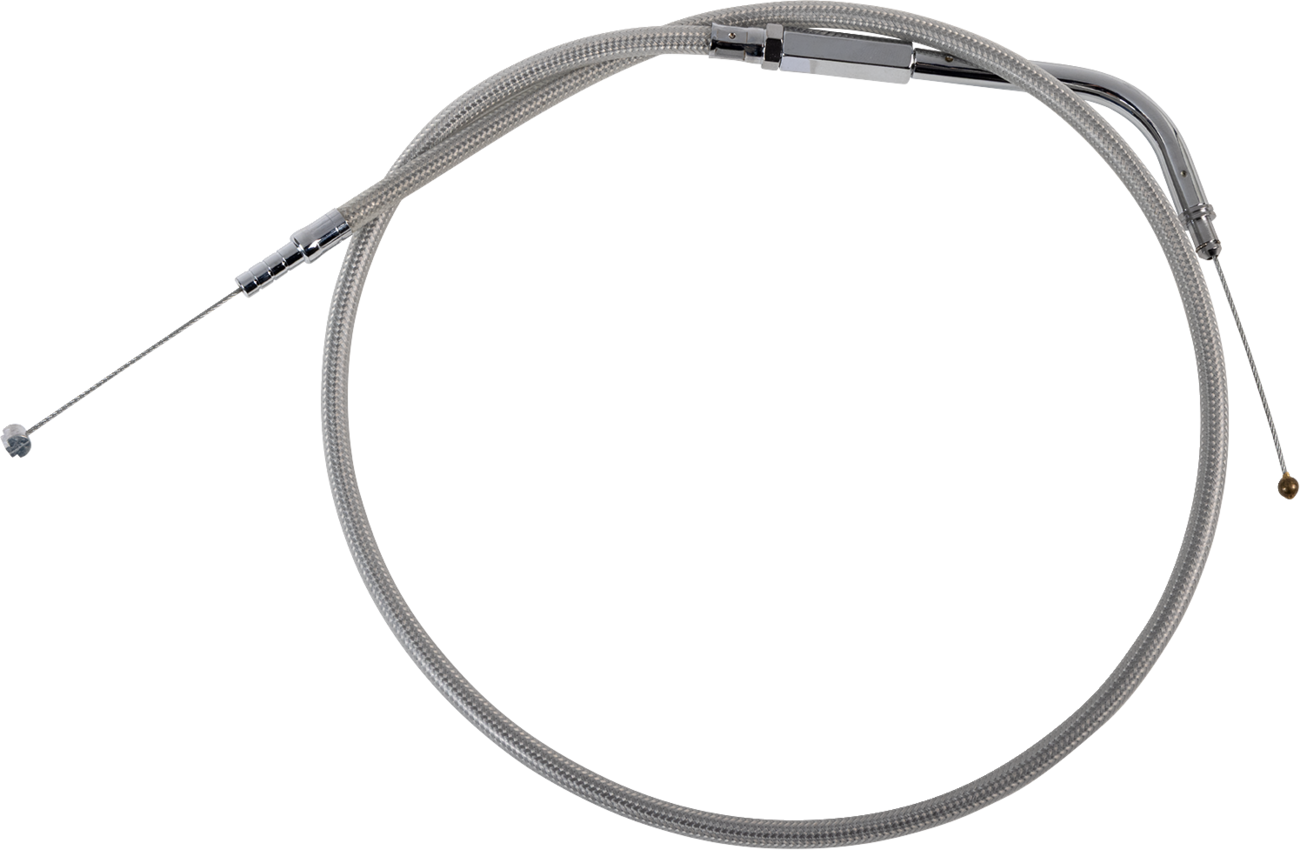 Stainless Braided Idle Cable - 28-1/2"