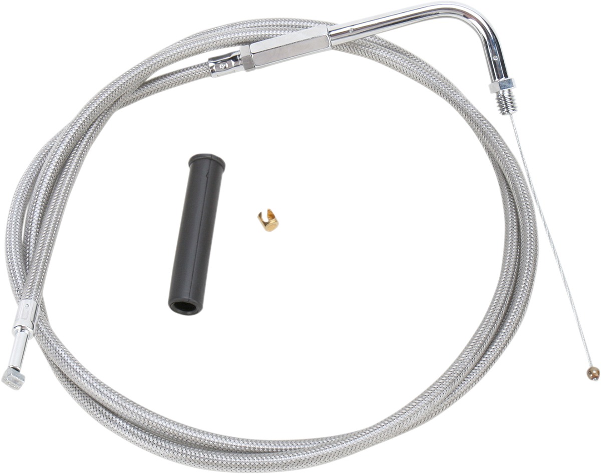 Stainless Braided Throttle Cable - 50"