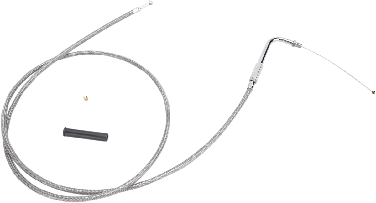 Stainless Braided Throttle Cable - 52"