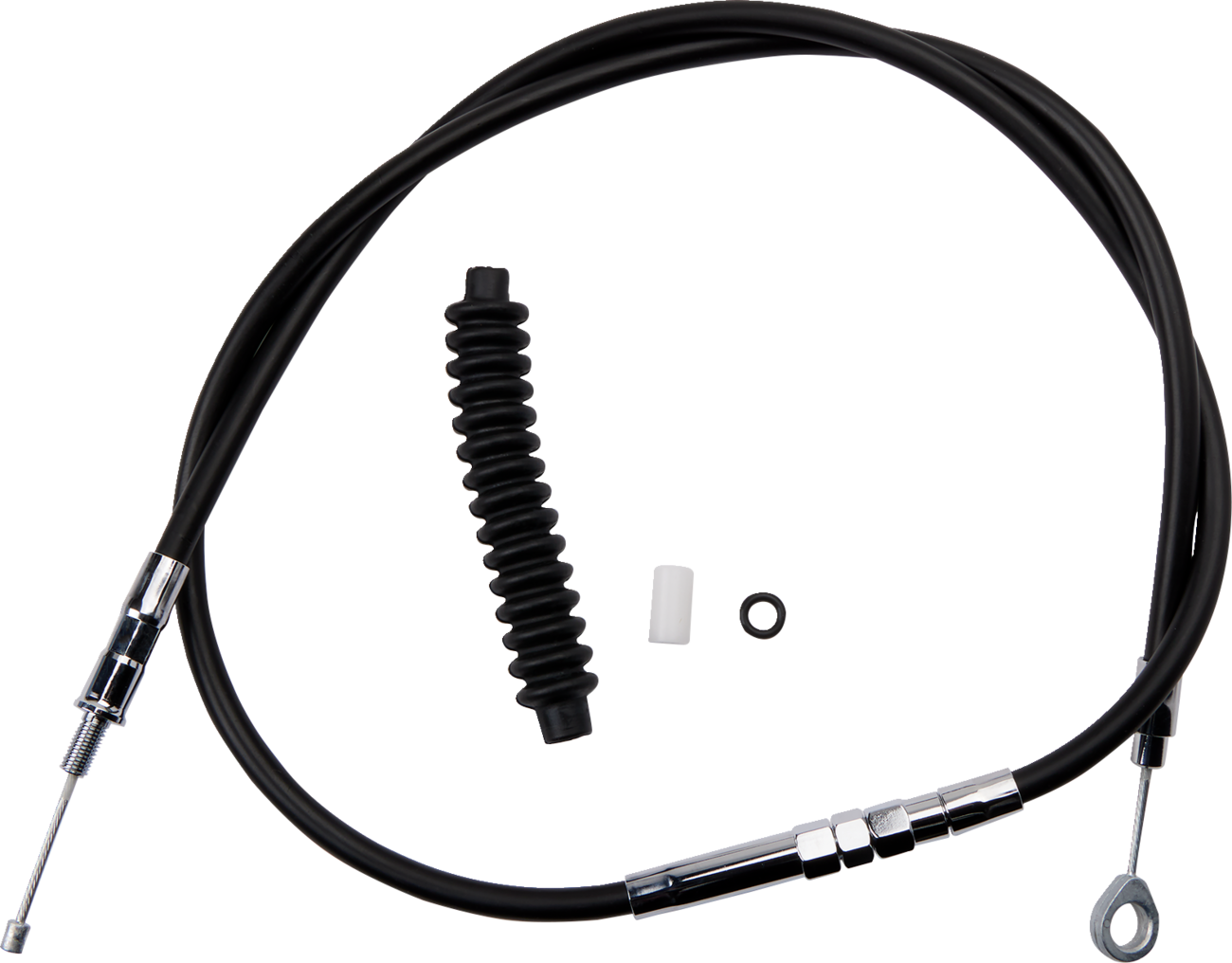 High-Efficiency Black Vinyl Clutch Cable - 52-3/4"