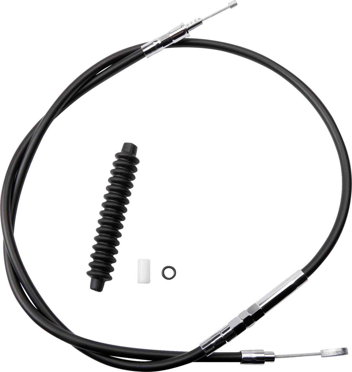 High-Efficiency Black Vinyl Clutch Cable - 57-1/4"