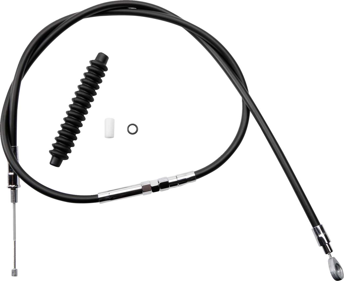 High-Efficiency Black Vinyl Clutch Cable - 54-3/4"