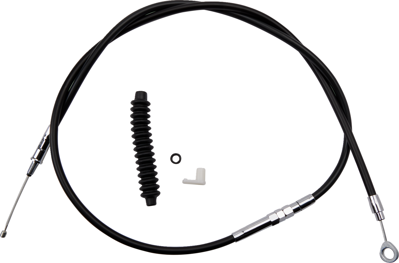 High-Efficiency Black Vinyl Clutch Cable - 62-11/16"