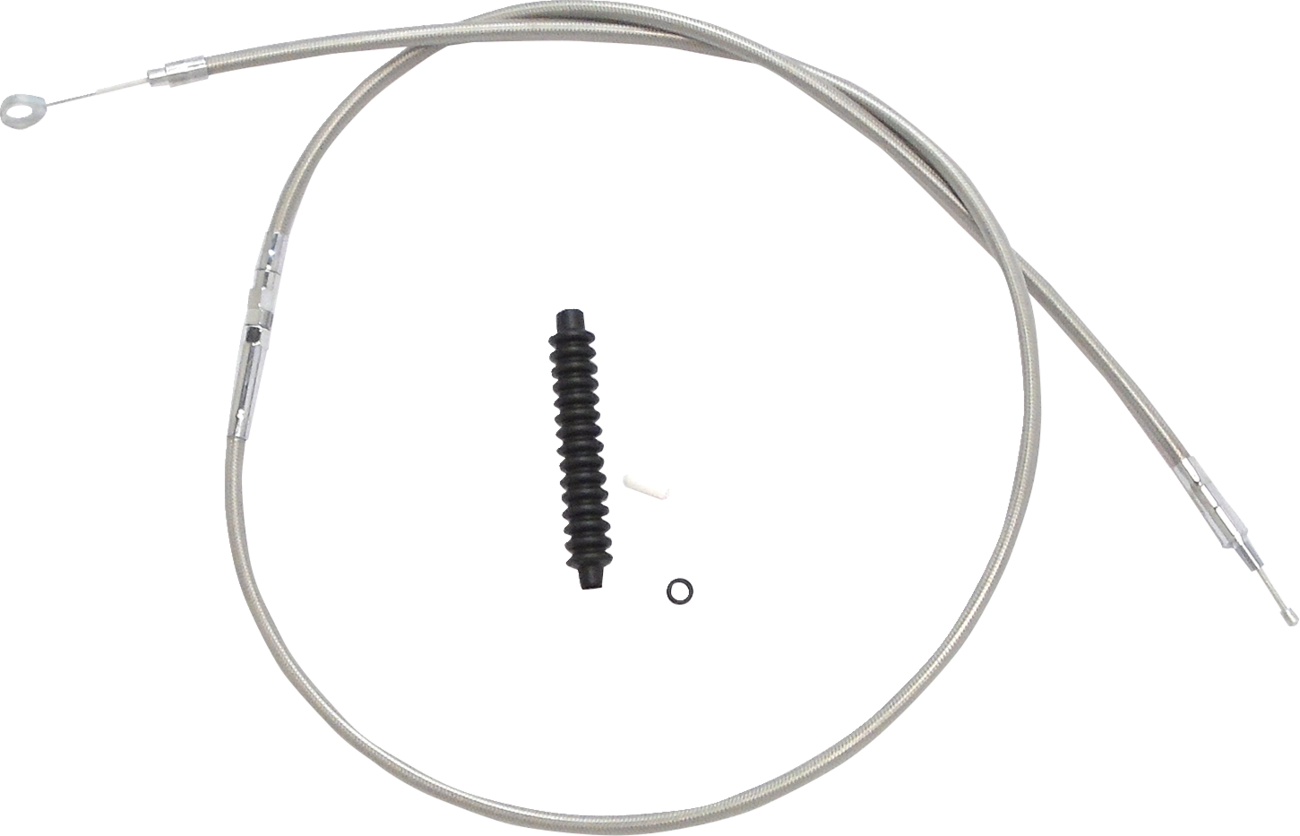 High-Efficiency Braided Stainless Steel Clutch Cable - 53-5/16"