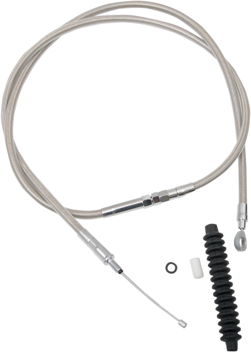 High-Efficiency Braided Stainless Steel Clutch Cable - 62-11/16"