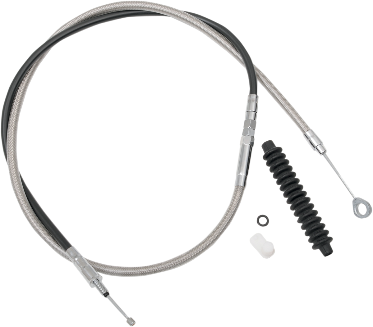 High-Efficiency Braided Stainless Steel Clutch Cable - 72-11/16"