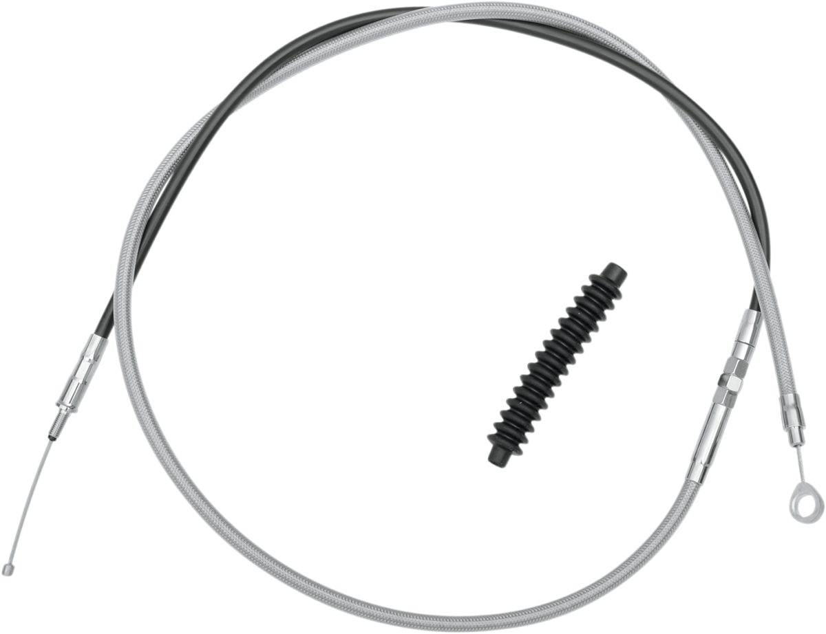 High-Efficiency Braided Stainless Steel Clutch Cable - 70-15/16"
