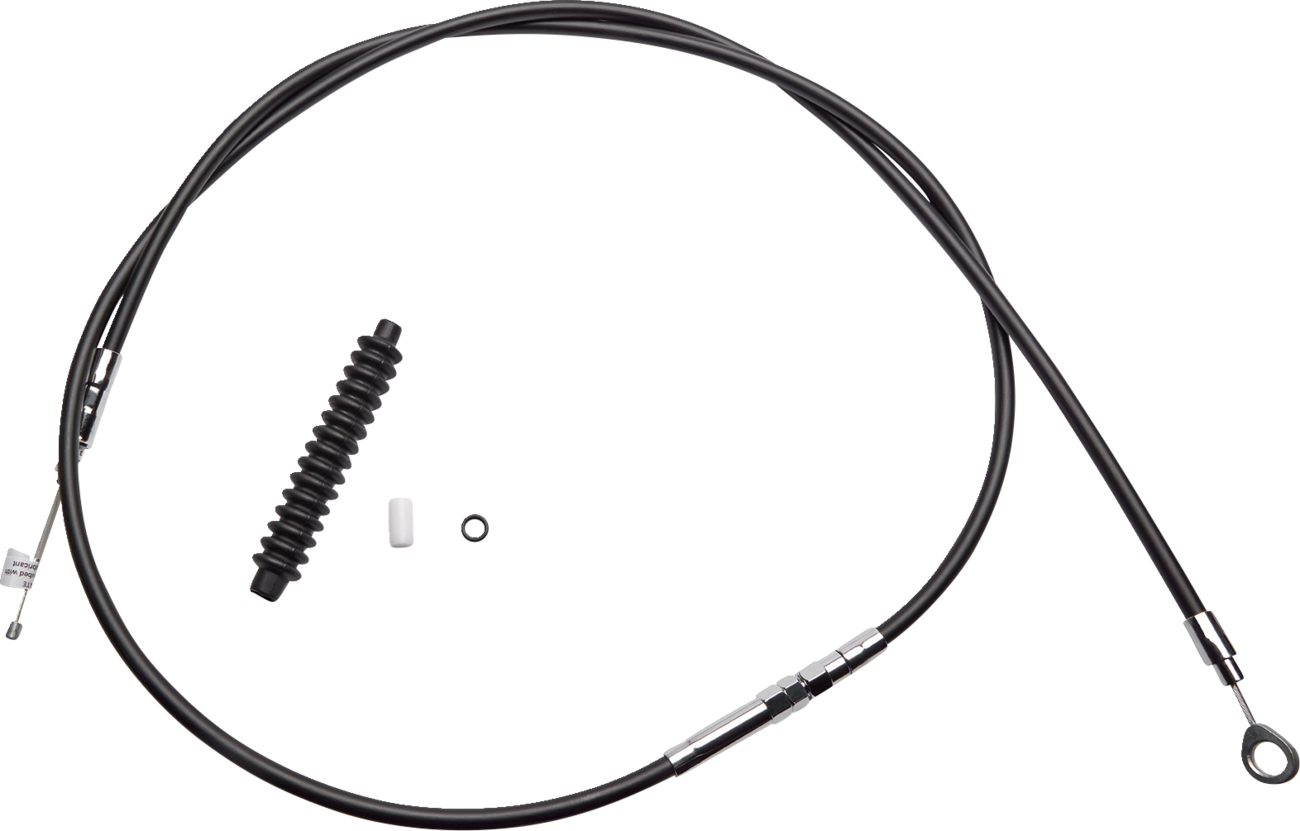 High-Efficiency Black Vinyl Clutch Cable - 80"