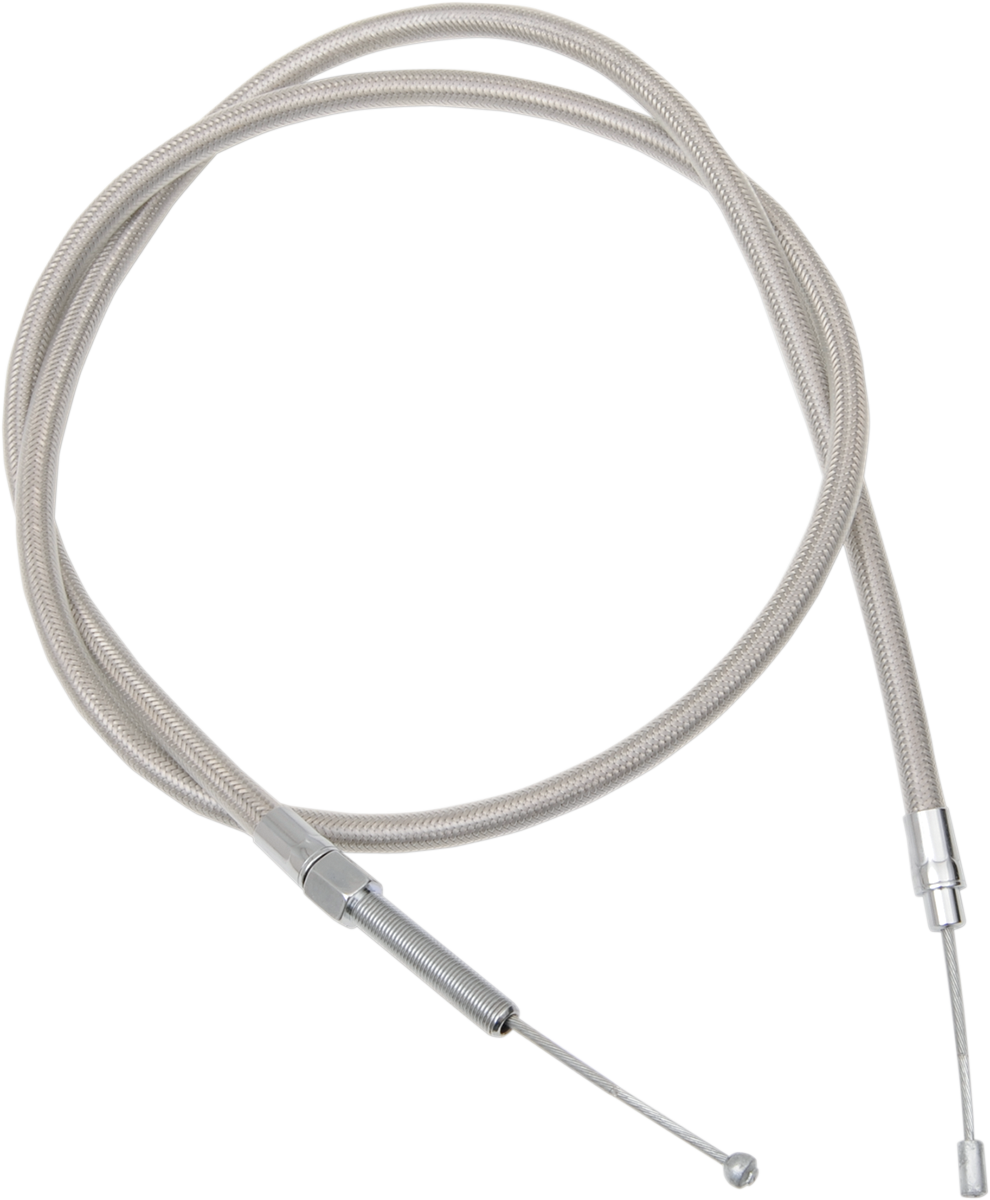 High-Efficiency Braided Stainless Steel Clutch Cable - 56"