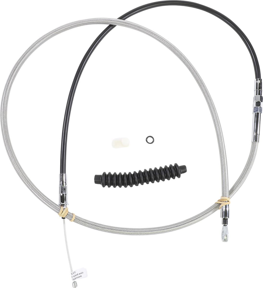 High-Efficiency Braided Stainless Steel Clutch Cable - 74-11/16"