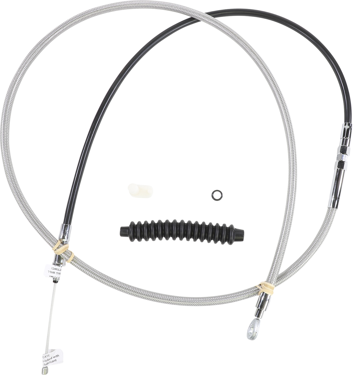 High-Efficiency Braided Stainless Steel Clutch Cable - 76-11/16"