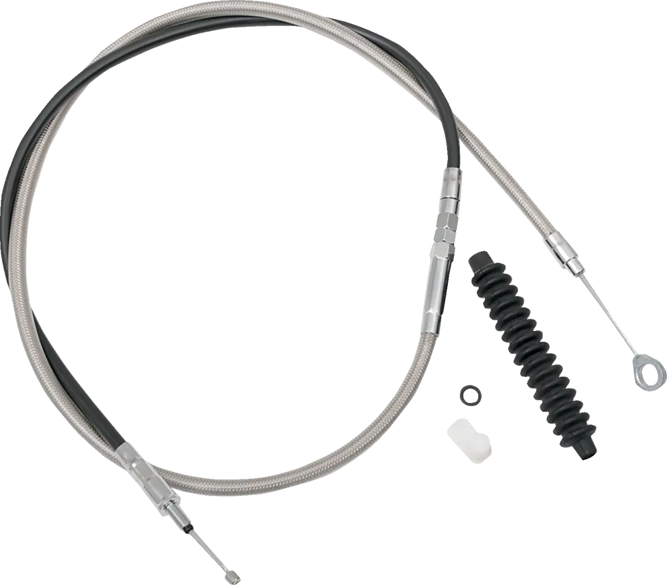 High-Efficiency Braided Stainless Steel Clutch Cable - Standard Full Length