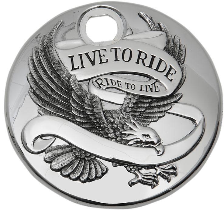"Live to Ride" Console Door - Chrome