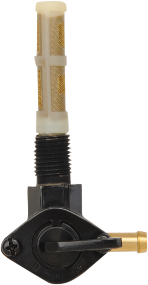 Fuel Petcock - 90° - Gloss Black - 1/4" NPT