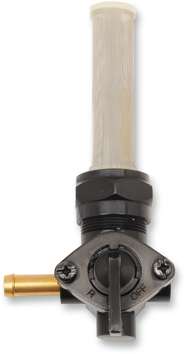 Fuel Petcock - Forward - Gloss Black - 22 mm