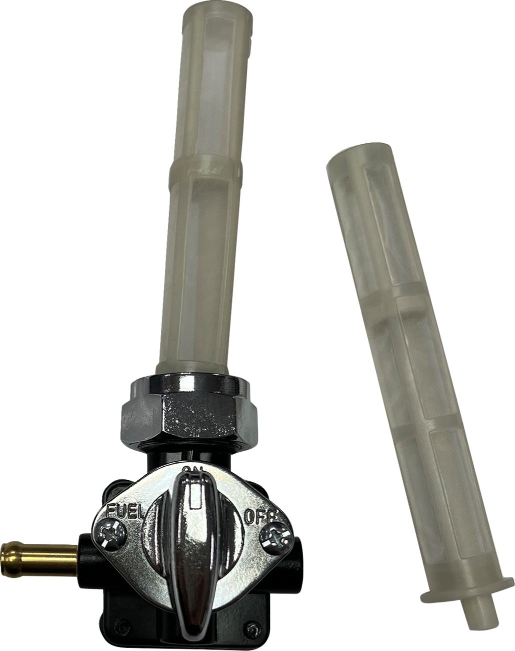 Petcock - Vacuum - Left Outlet - Black