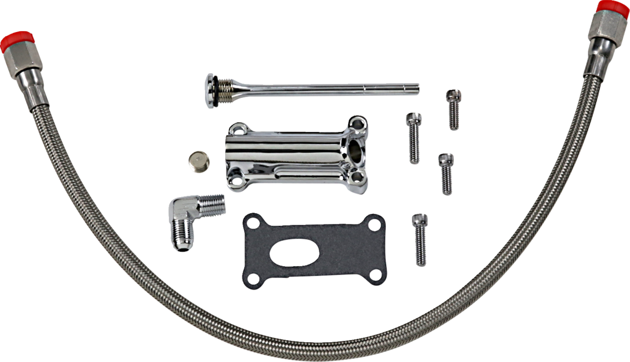 Engine Oil Spout Kit - Chrome - 02'-06' Touring
