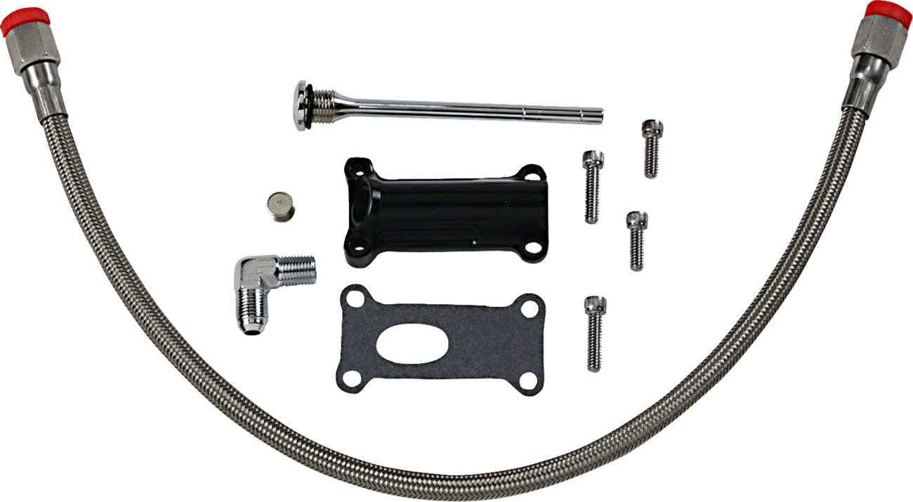 Engine Oil Spout Kit - Black - 02'-06' Touring