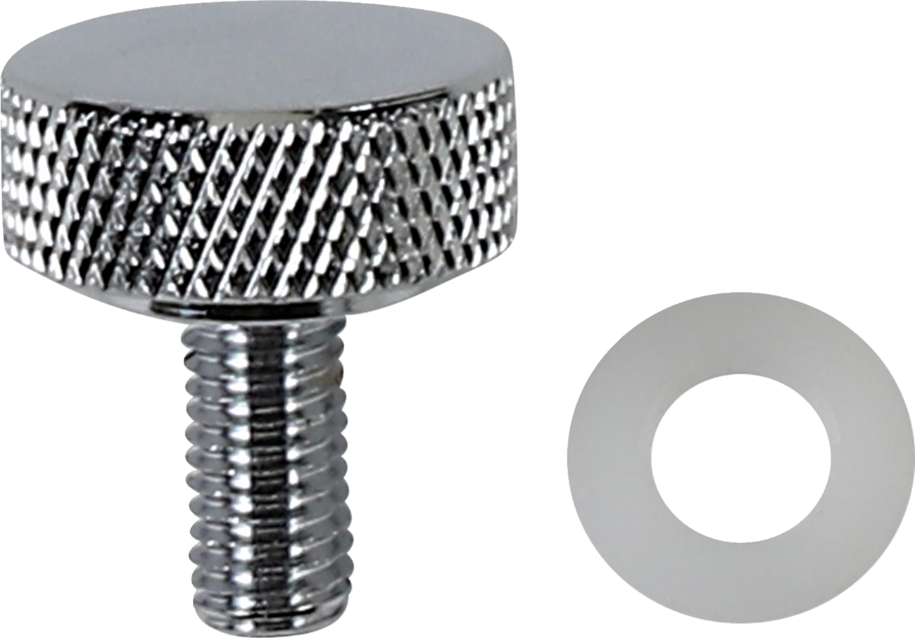 Seat Knob - Smooth - Chrome - 1/4"-28