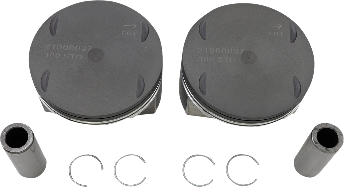 Piston Kit - 3.937" Standard - 107" Motor - M8