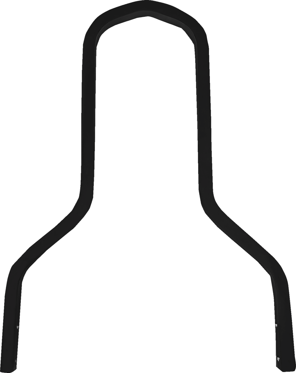 Square Sissy Bar - Short - Black - 11" H x 11" W