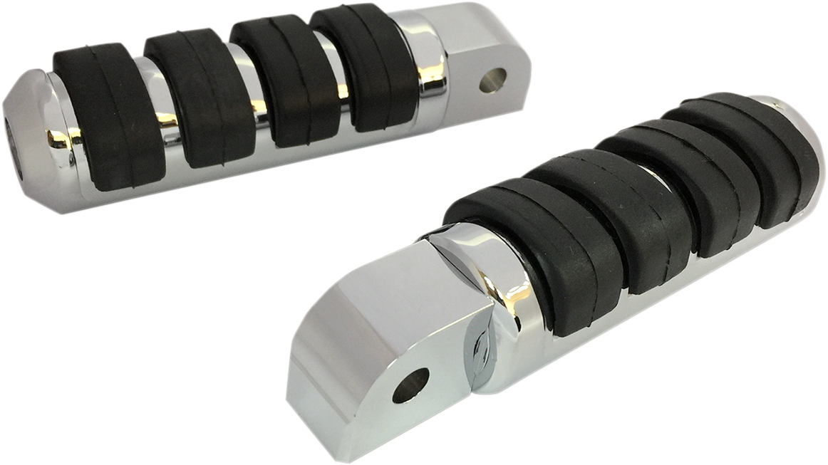 Soft Ride Foot Pegs - Large - Chrome - FL/FX/ELW