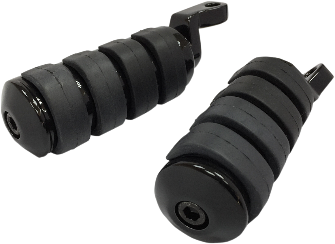 Soft-Ride Foot Pegs - Large - Black - FX/XL