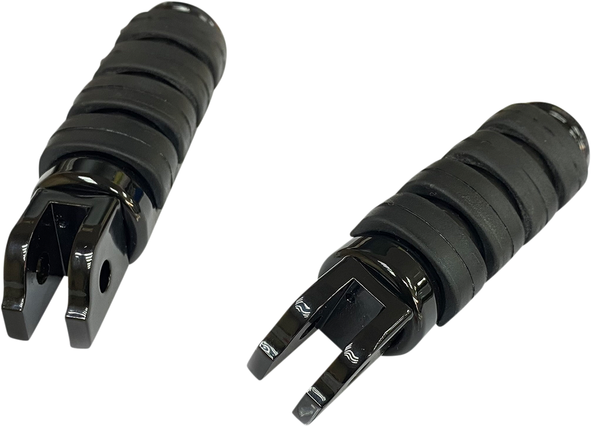 FML Soft-Ride Foot Pegs - Driver - Black - Softail/Pan America/ELW