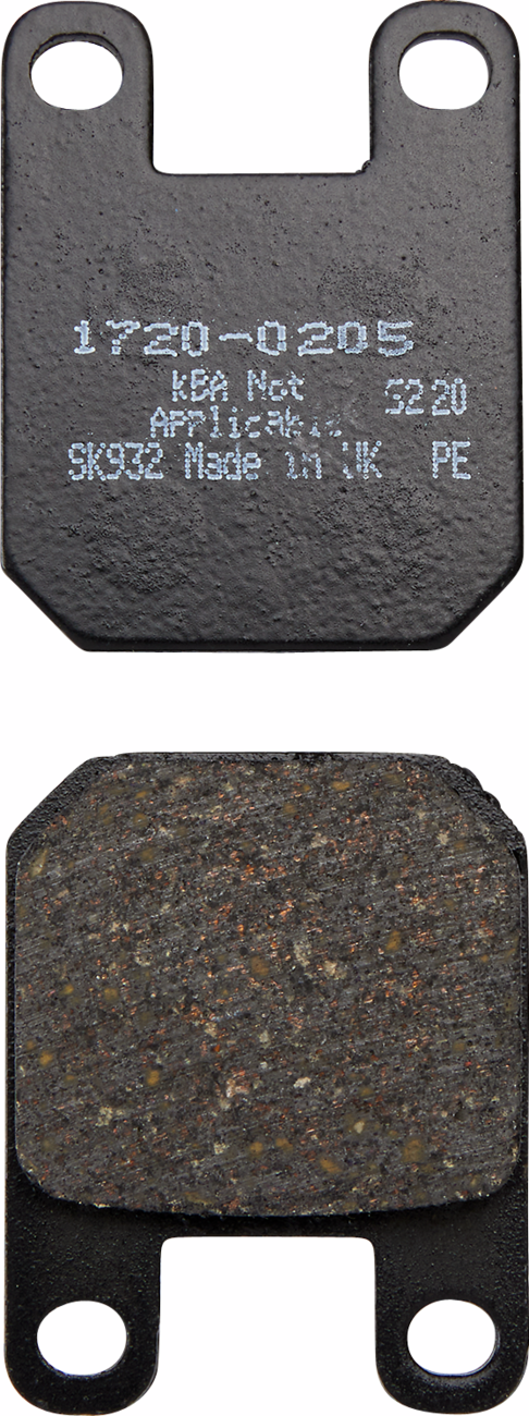 Organic Brake Pads - "F" Caliper