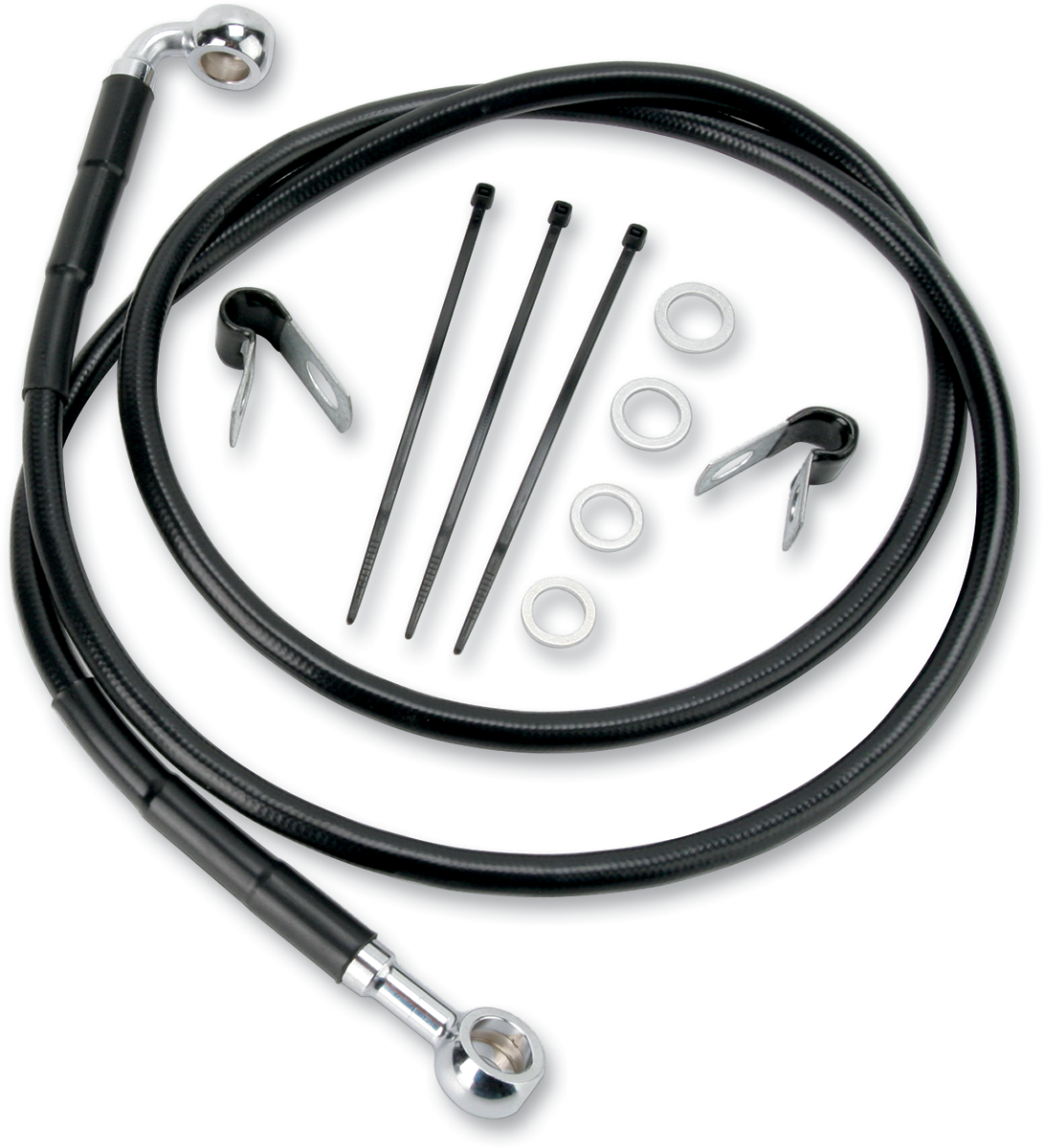 Brake Line - Front - Black - +2"