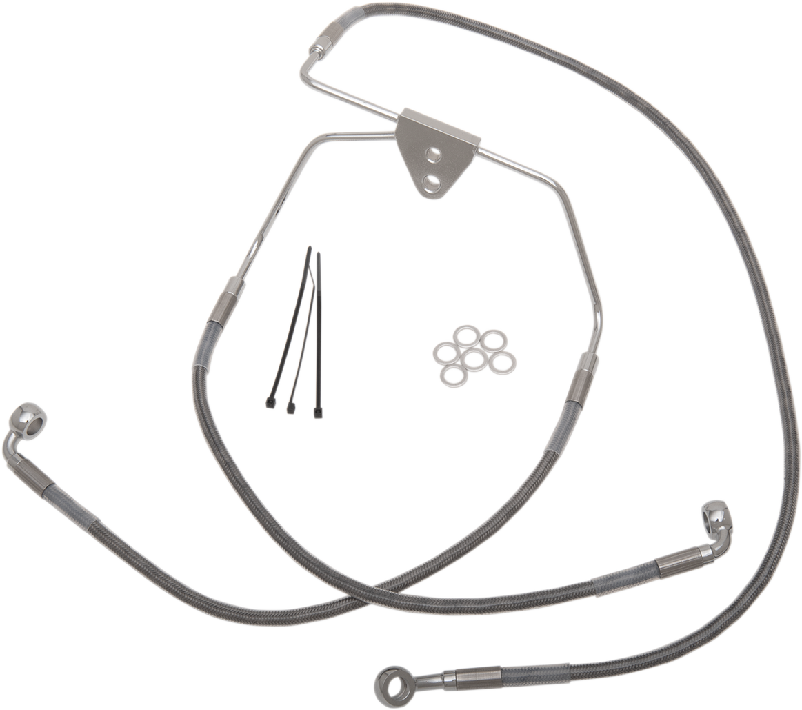 Brake Line - Front - +6" - Touring - Stainless Steel