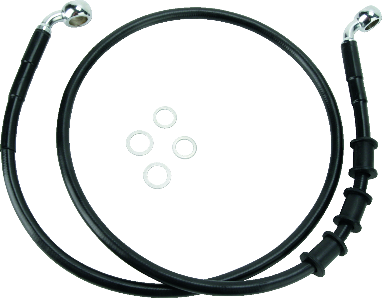 Brake Line - Front - Black - +2"