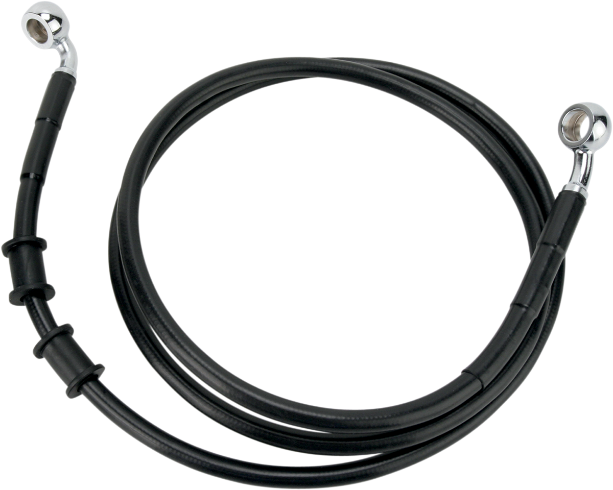 Brake Line - Front - Black - +6" - FXDB '08-'17