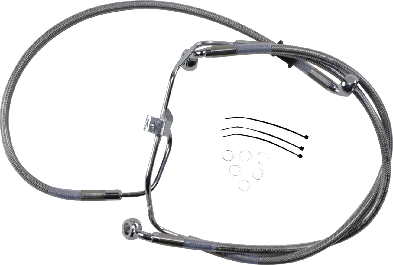 Brake Line - +2" - Stainless Steel - FXDF '08-'17