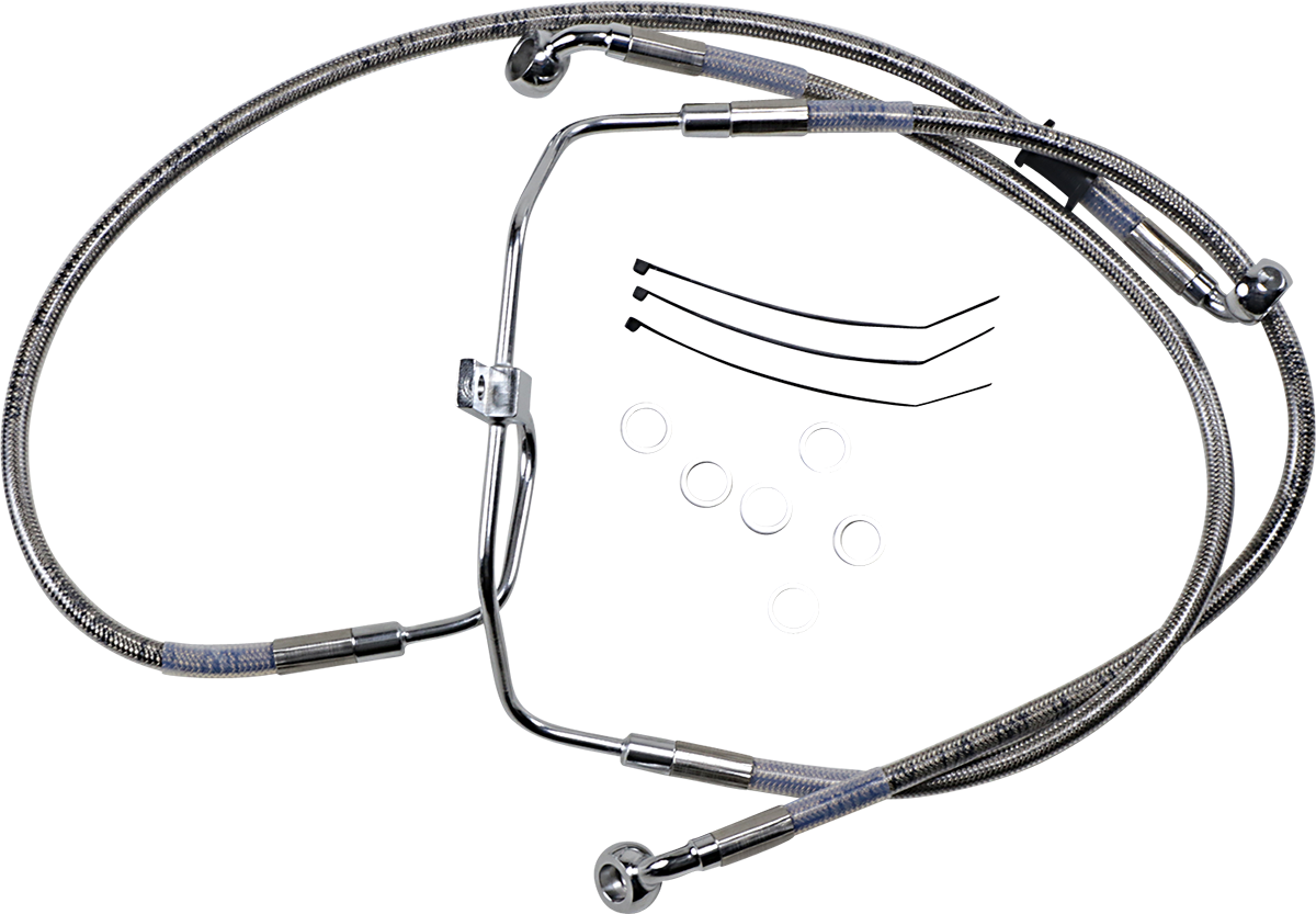 Brake Line - +4" - Stainless Steel - FXDF '08-'17