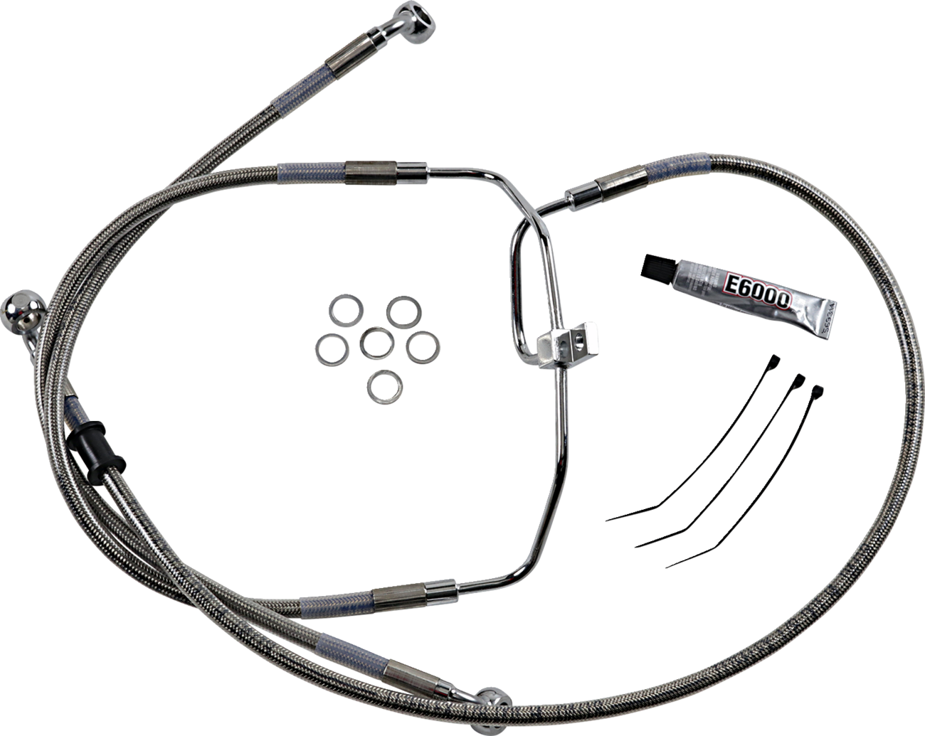 Brake Line - +10" - Stainless Steel - FXDF '08-'17